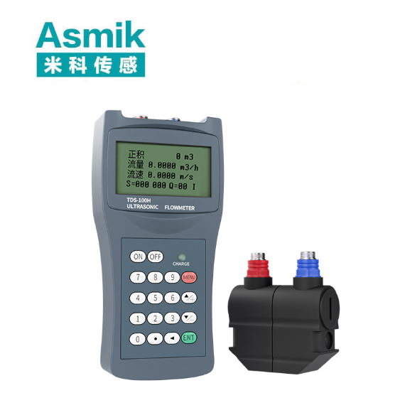 便携式超声波流量计 tds-100h 仪表 + 中型 m2 (dn50-700)